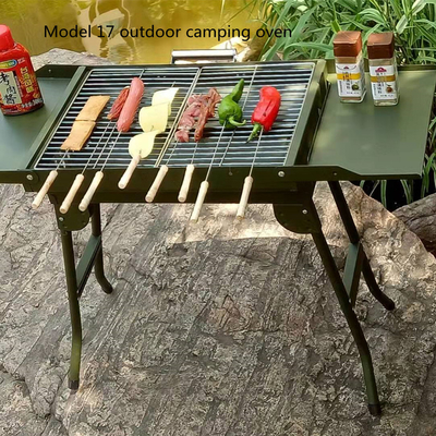 304 Stainless Military Camping Gear Grill Foldable Portable Space Saving