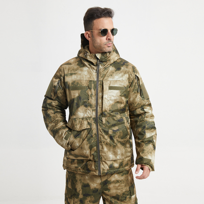 Winter Military Coat For Men And Women Regular Fit Green Zippered Long Sleeve Cotton Lined Jacket