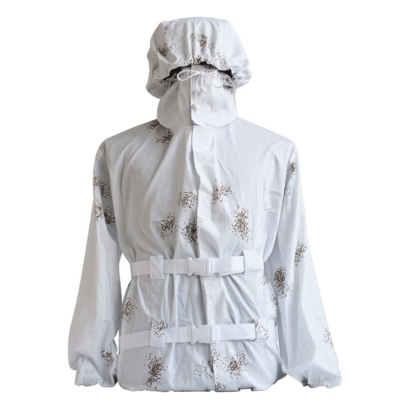 Cotton Snow Camouflage Clothing Three Piece White Ghillie Suit